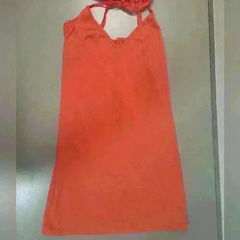 Laundry by Shelli Segal Size 4 Orange Lace Overlay Dress - Picture 5 of 16